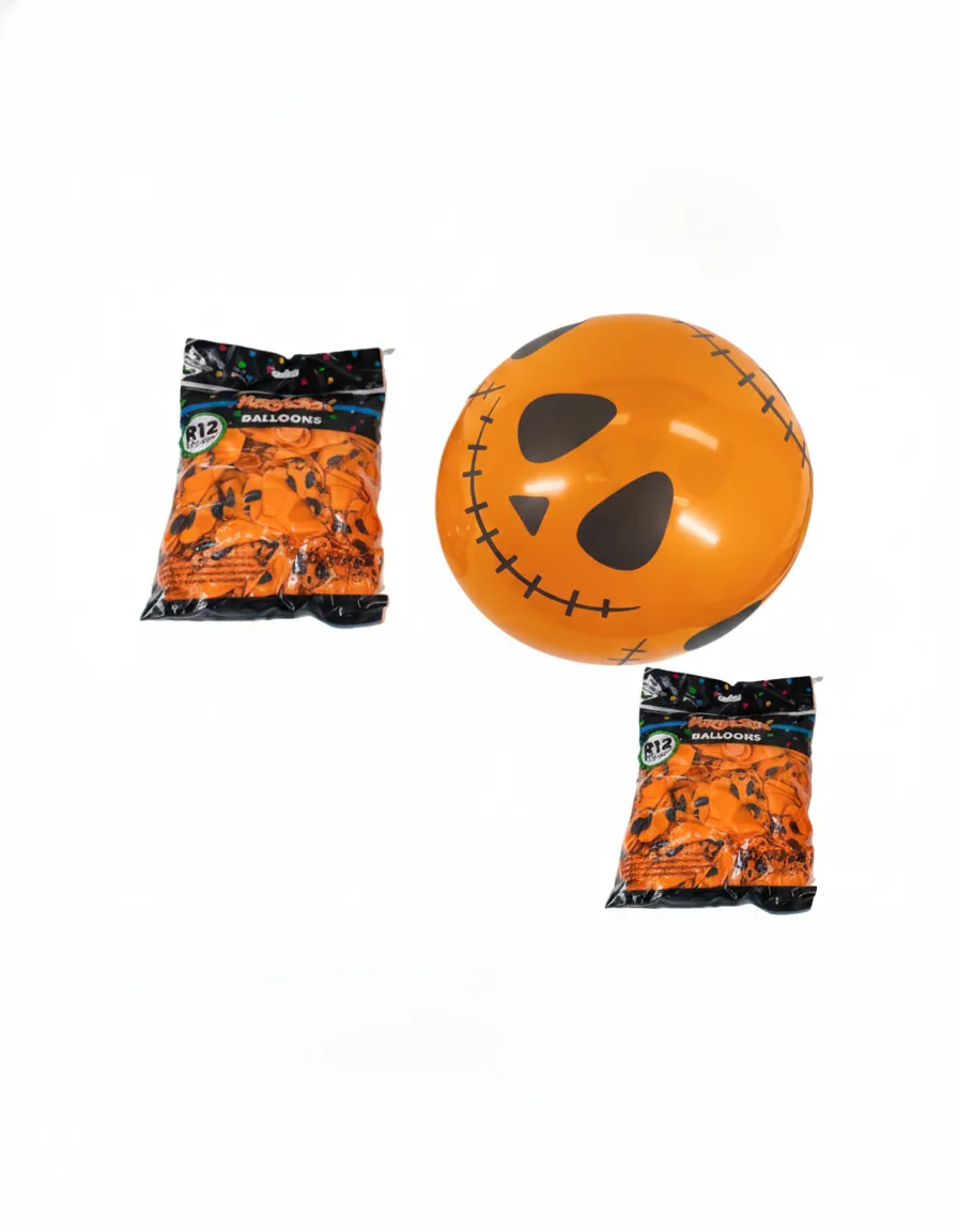 Globo Calabaza Hallowee Paquete x 100