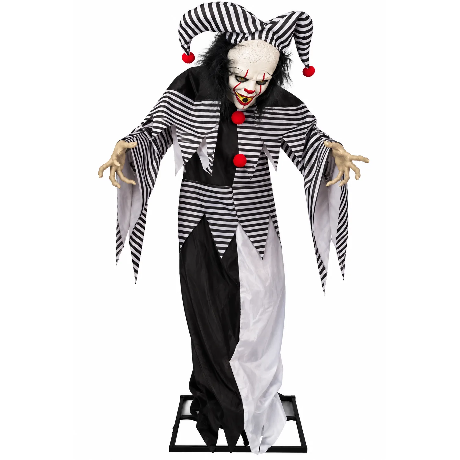 Payaso animatrónico siniestro Halloween 180cm