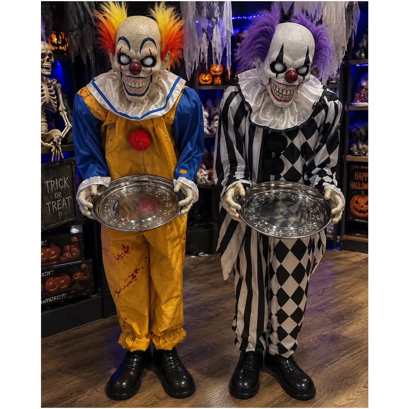 Payasos Dulceros Animatrónicos con Sensores para Halloween