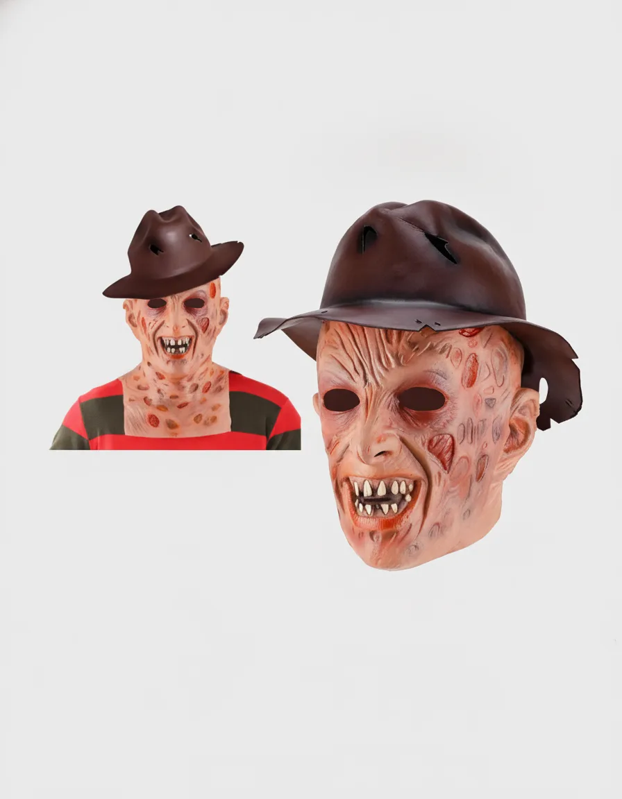Mascara Freddy Kruger (Incluye Sombrero)