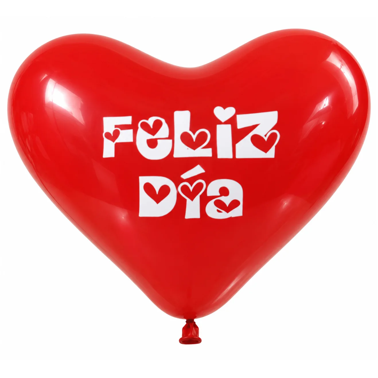 Globos Corazón estamapada Feliz Día x50